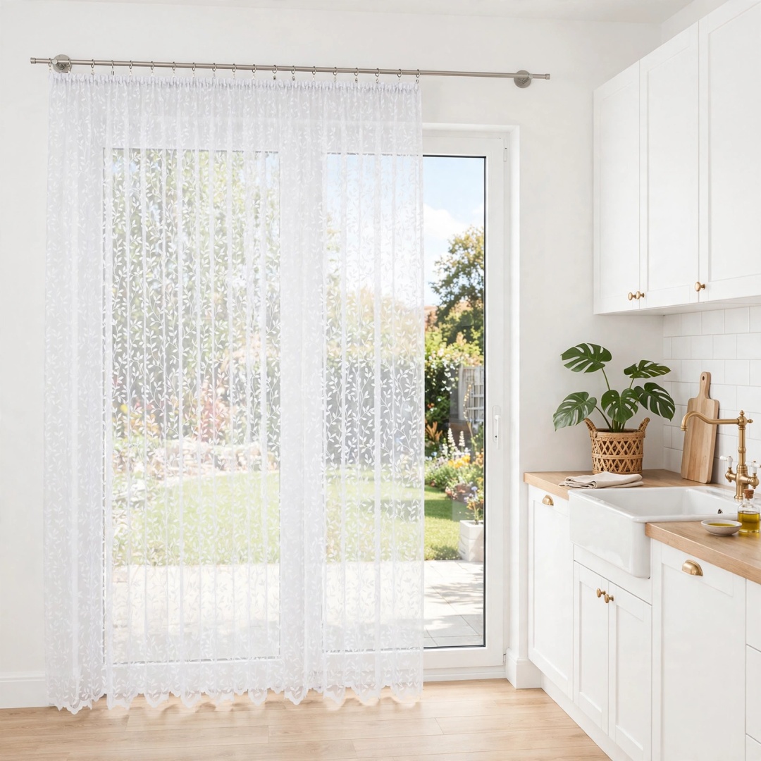 Firanka 023058 230 cm w kuchni